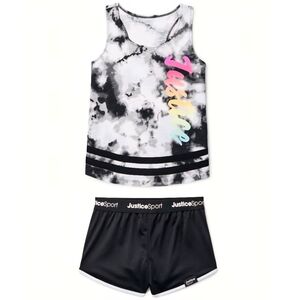 Justice Girl's Racer Tank & Short Set (TWO Piece) - Size (XL / 16-18) - *NWT*